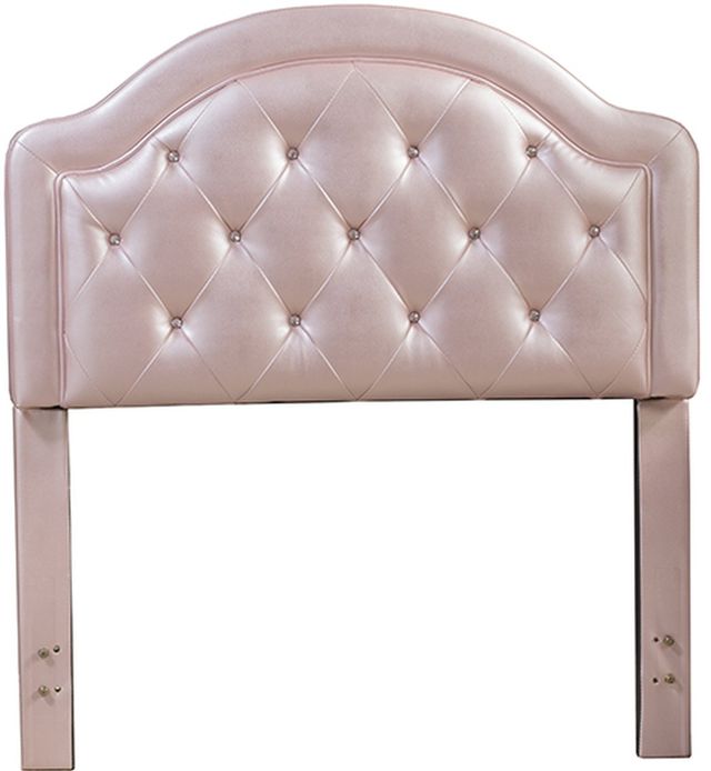 HH2 Home Karley Embossed Pink Twin Faux Leather Headboard-0