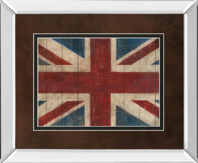 Classy Art Union Jack by Avery Tillman Mirror Framed Wall Art-0