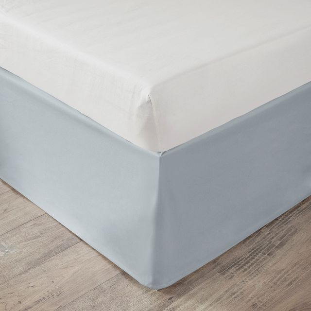 Olliix by Intelligent Design Grey Twin XL Extended Drop 36" Dorm Bed Skirt-3