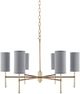 Olliix by Hampton Hill Grey/Gold Conrad Chandelier-0