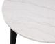 Furniture of America® Sabro 5-Piece White Round Dining Table Set with Black Base-3