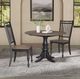 Liberty Furniture Magnolia Manor Opt 3-Piece Antique Black/Weathered Bark Dining Drop Leaf Table Set-1