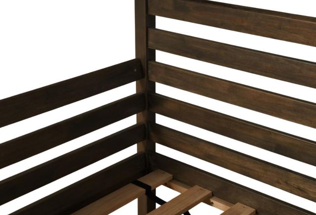 Kodiak Furniture Boho Rustic Walnut Twin Daybed Frame with Trundle-1