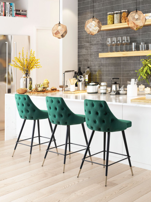 Zuo® Modern Piccolo Green Counter Chair-2