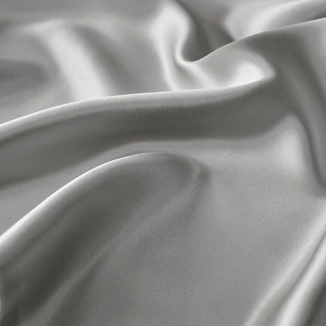Olliix by Madison Park Silk 100% Mulberry Single Grey Standard Pillow Case-2