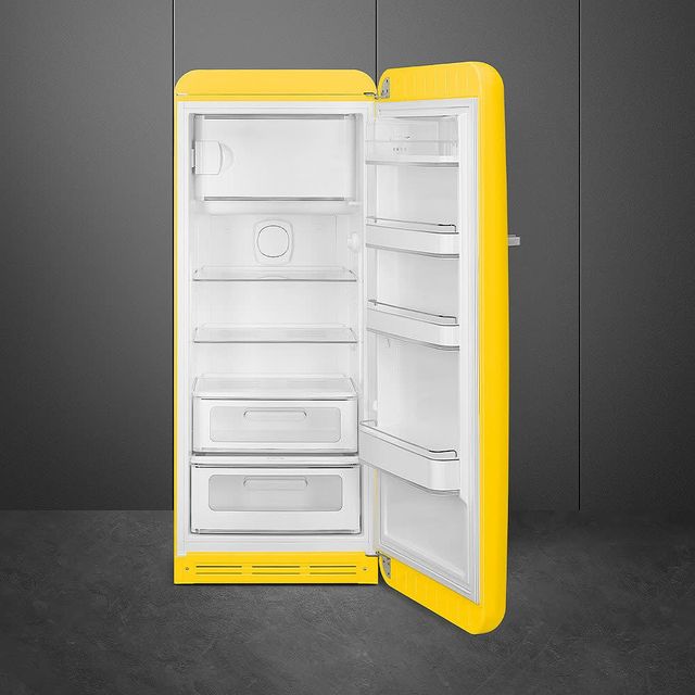 Smeg 50's Retro Style 9.9 Cu. Ft. Yellow Compact Refrigerator-1