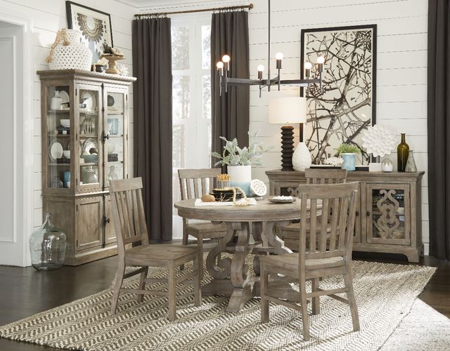 Magnussen Home® Tinley Park Dovetail Gray 48" Round Dining Table-1