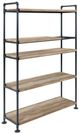 ACME Furniture Brantley Oak/Sandy Black 5-Tier Bookshelf-0