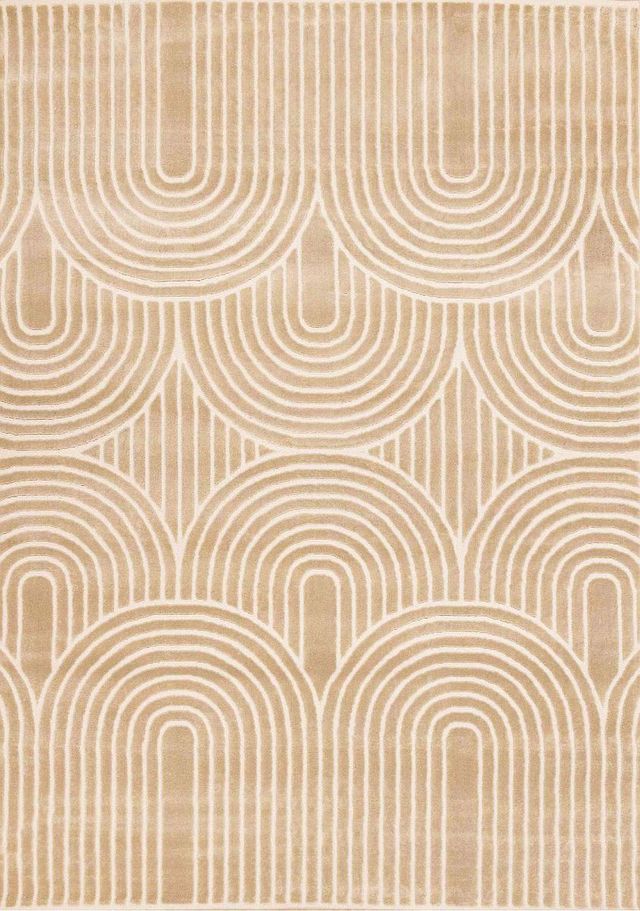Kalora Interiors Leo Beige/Cream 5'x8' Area Rug-0