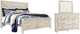Signature Design by Ashley® Bellaby 2-Piece Whitewash King Crossbuck Panel Bed Set-0