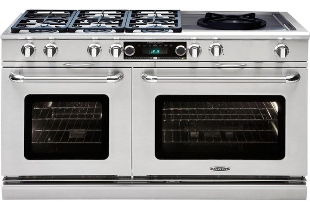 Capital Cooking Connoisseurian Series 60" Stainless Steel Pro Style Dual Fuel Range-0