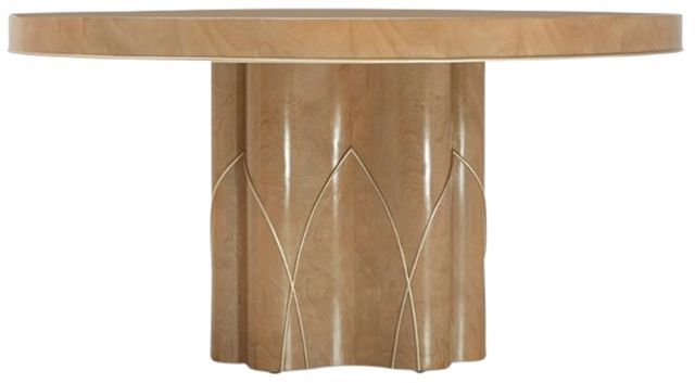 Michael Amini® Villa Cherie Caramel Round Dining Table-1