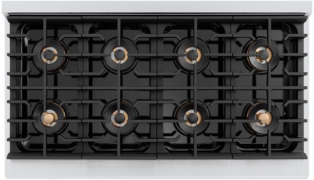 ZLINE Autograph Edition Paramount Series 48" Stainless Steel Pro Style Gas Range with Polished Gold Accents -2