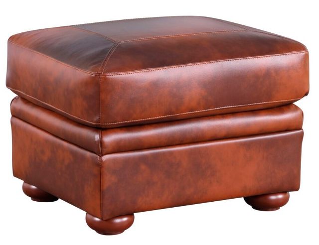 Leather Italia™ Cambria Arizona Brown Ottoman-0