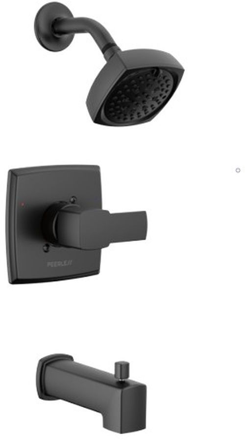 Peerless Ezra® Matte Black Tub and Shower Trim Kit -0