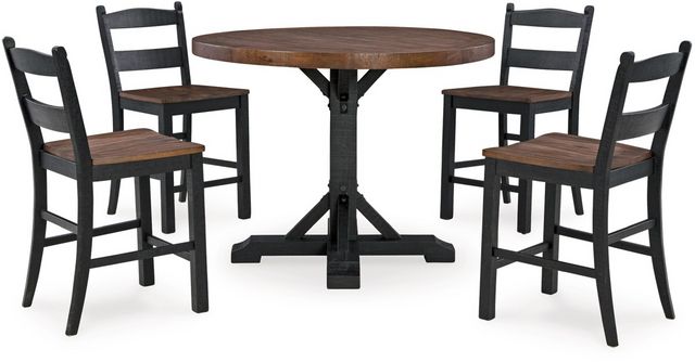Valebeck Counter Height Stool - Black/Brown - (D546-724) Valebeck Counter Height Stool - Black/Brown - (D546-724)