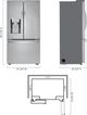 LG 36 in. 23.5 Cu. Ft. PrintProof™ Stainless Steel Counter Depth French Door Refrigerator-1