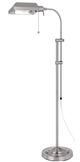 Cal® Lighting & Accessories Pharmacy Brushed Steel Floor Lamp with Adjust Pole-2