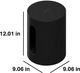Sonos® Sub Mini Black Wireless Subwoofer-2
