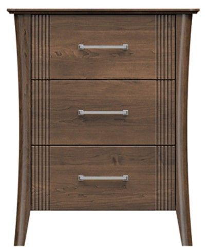 Country View Woodworking Brown Maple 28" Bedside Chest-0