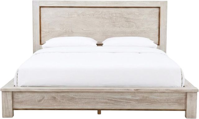 International Furniture Direct Golden Loft Gray Eastern King Panel Bed-3