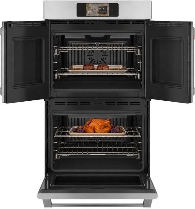 Café™ Professional Series 30” Stainless Steel Smart Double Electric Wall Oven with French Doors-2