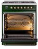 Ilve® Nostalgie II Series 30" Emerald Green Pro Style Dual Fuel Range-3