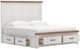 Benchcraft® Savonport 3-Piece Brown/White King Panel Storage Bedroom Set-4