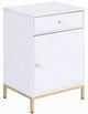 ACME Furniture Ottey White High Gloss/Gold Office Cabinet-0