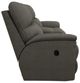 La-Z-Boy® Brooks Gray Manual Reclining Loveseat with Console-3