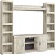 Signature Design by Ashley® Bellaby 4-Piece Whitewash Entertainment Center-0