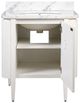 Currey & Company Briallen 30" White Vanity with Oval Undermount Sink-4