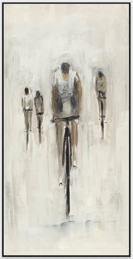 Classic Home Buddy Whitlock Cyclist Painting Wall Art-1