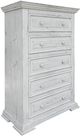 International Furniture Direct Terra White 4-Piece Vintage White Queen Bedroom Set-2