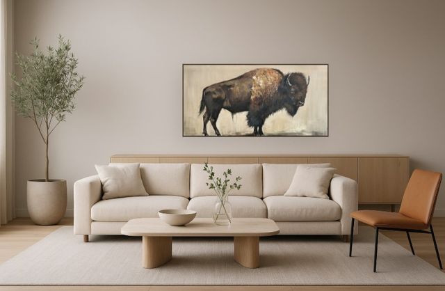 Classy Living Wildhearted Majestic Bison Wall Art-1