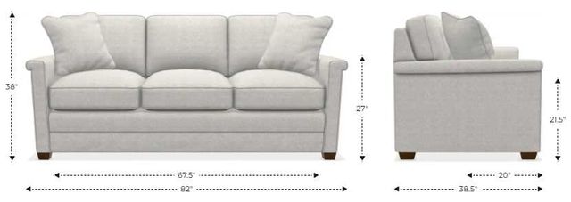La-Z-Boy® Bexley Mushroom Queen Sleeper Sofa-2