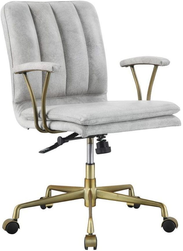 ACME Furniture Damir Chrome/Vintage White Office Chair-0