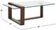 Magnussen Home® Bristow Glass Top Rectangular Cocktail Table with Acorn Base-2
