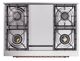 Ilve® Nostalgie II Noblesse 36'' Emerald Green Pro Style Dual Fuel Range with Copper Trim-4