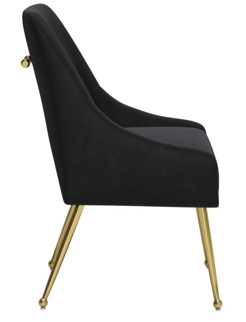 Zuo® Modern Maxine Black/Gold Dining Side Chair-1