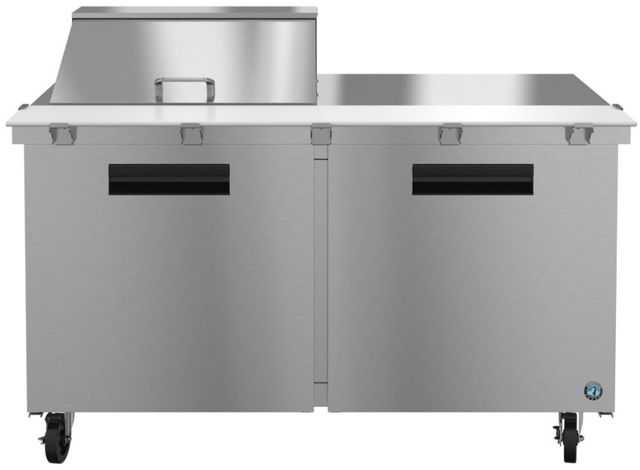 Hoshizaki 60" 17.55 Cu. Ft. Stainless Steel Two Section Mega Top Prep Table Refrigerator-0