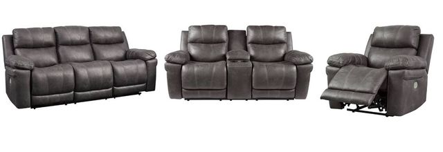 Signature Design by Ashley® Erlangen 3-Piece Midnight Living Room Set with Power Reclining Sofa-0