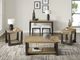 Emerald Home Sutton Place Caramel Console Table with Cocoa Base-1