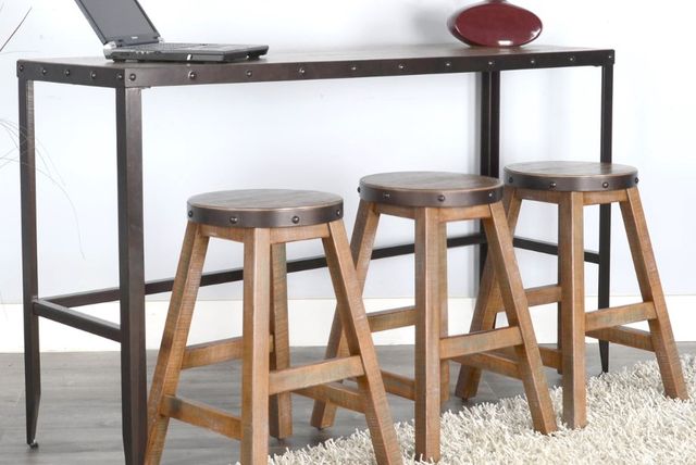 Sunny Designs™ San Diego Antique Brown/Black Sofa Bar Table Bob