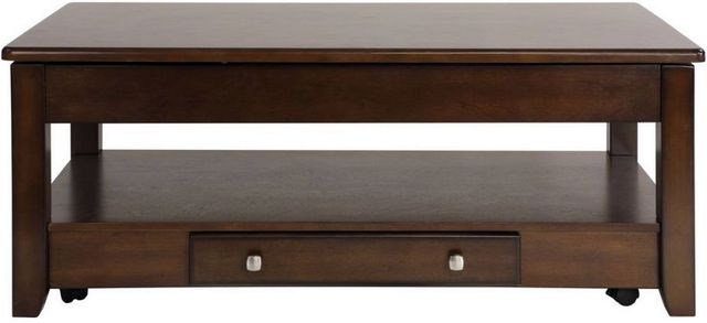 Mazin Furniture Ballwin Deep Cherry Cocktail Table-0