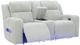 Signature Design by Ashley® Forest Lake Alloy Power Reclining Loveseat with Console and Adjustable Headrest-1