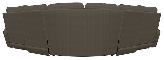La-Z-Boy® Maddox 5-Piece Chocolate Curve Manual Reclining Sectional-2