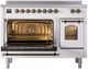 Ilve® Nostalgie II Series 48" White Pro Style Induction Range-2