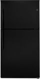 GE® 33 in. 21.1 Cu. Ft. Black Top Freezer Refrigerator-0