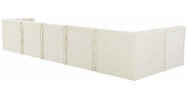 Meridian Furniture Tuft 6-Piece Cream 157" L-Shape Sectional-3